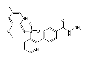 2-[4-(hydrazinecarbonyl)phenyl]-N-(3-methoxy-5-methylpyrazin-2-yl)pyridine-3-sulfonamide Structure