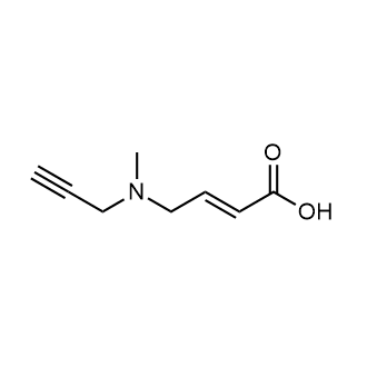 (E)-4-(甲基(丙-2-炔-1-基)氨基)丁-2-烯酸结构式