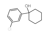 1-(3-chlorophenyl)cyclohexan-1-ol结构式