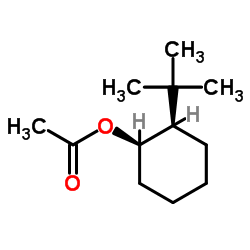 顺-2-(1,1-二甲基乙基)环己醇乙酸酯结构式