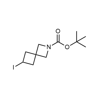 6-碘-2-氮杂螺[3.3]庚烷-2-羧酸叔丁酯结构式