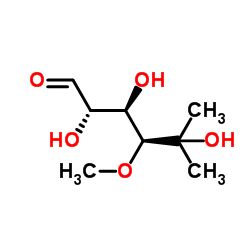 6-Deoxy-5-C-methyl-4-O-methyl-L-gulose结构式