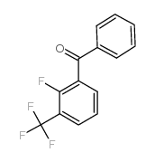 2-氟-3-(三氟甲基)二苯甲酮结构式