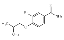 3-溴4-异丁氧基硫代苯甲酰胺结构式