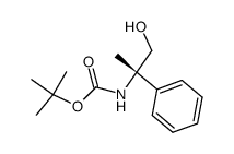 tert-butyl (1-hydroxy-2-phenylpropan-2-yl)carbamate结构式