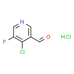 4-Chloro-5-fluoro-pyridine-3-carbaldehyde hydrochloride Structure