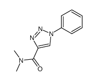 N,N-dimethyl-1-phenyl-1H-1,2,3-triazole-4-carboxamide结构式
