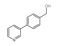 (4-吡啶-3-苯基)甲醇结构式