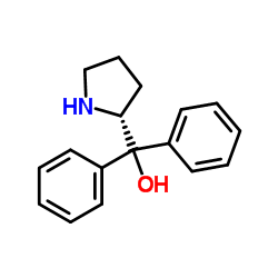 (R)-(+)-2-(Diphenylhydroxymethyl)pyrrolidine Structure