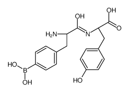 (2S)-2-[[(2S)-2-amino-3-(4-boronophenyl)propanoyl]amino]-3-(4-hydroxyphenyl)propanoic acid结构式