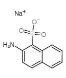 2-氨基-1-萘磺酸钠结构式