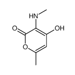 2H-Pyran-2-one,4-hydroxy-6-methyl-3-(methylamino)-(9CI)结构式