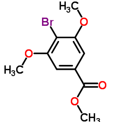 4-溴-3,5-二甲氧基苯甲酸甲酯结构式