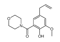 4-Allyl-2-methoxy-6-(morpholinocarbonyl)phenol结构式