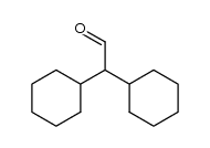 2,2-dicyclohexylacetaldehyde Structure
