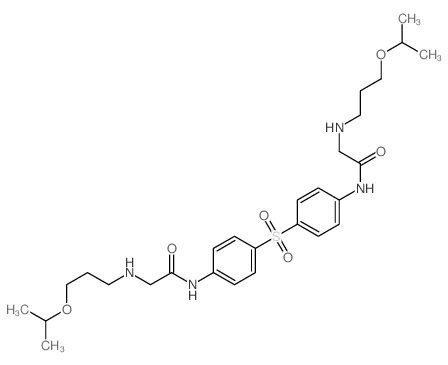 Acetanilide,4',4'''-sulfonylbis[2-[(3-isopropoxypropyl)amino]- (7CI,8CI) Structure