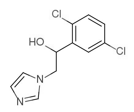 1-(2,5-dichloro-phenyl)-2-imidazol-1-yl-ethanol结构式