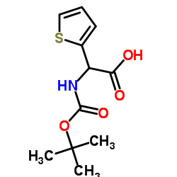 Fmoc-D-(2-噻吩)甘氨酸结构式