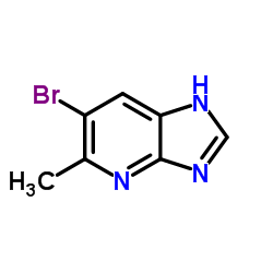6-溴-5-甲基-3H-咪唑[4,5-b]并吡啶结构式