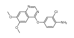 2-Chloro-4-[(6,7-dimethoxy-4-quinazolinyl)-oxy]aniline Structure