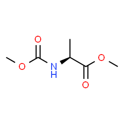 L-Alanine, N-(methoxycarbonyl)-, methyl ester (9CI) Structure