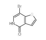 7-溴-噻吩并[3,2-c]吡啶-4(5h)-酮结构式