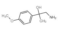 1-amino-2-(4-methoxyphenyl)propan-2-ol结构式