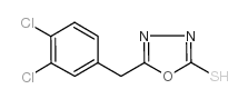 5-(3,4-二氯苄基)-1,3,4-噁二唑-2-硫醇结构式