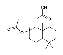 8-Acetoxy-13,14,15,16-tetranorlabdane-12-oic acid结构式