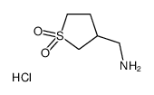 3-(Aminomethyl)tetrahydrothiophene 1,1-dioxide hydrochloride结构式