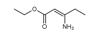 2-Pentenoic acid, 3-amino-, ethyl ester Structure