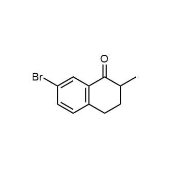 7-溴-2-甲基-3,4-二氢萘-1(2H)-酮结构式
