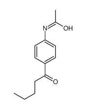 N-(4-戊酰苯基)-乙酰胺结构式
