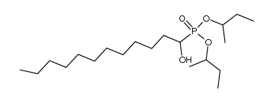 (1-hydroxy-dodecyl)-phosphonic acid di-sec-butyl ester结构式