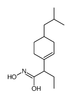 N-hydroxy-2-[4-(2-methylpropyl)cyclohexen-1-yl]butanamide Structure