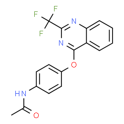 N-(4-([2-(TRIFLUOROMETHYL)-4-QUINAZOLINYL]OXY)PHENYL)ACETAMIDE Structure