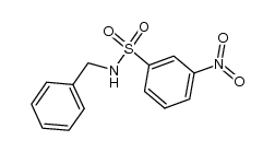 3-nitro-N-(phenylmethyl)benzenesulfonamide结构式