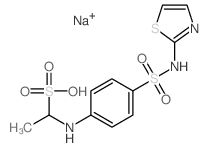 1-[[4-(1,3-thiazol-2-ylsulfamoyl)phenyl]amino]ethanesulfonic acid结构式