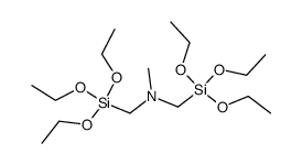 N-methyl-1-(triethoxysilyl)-N-((triethoxysilyl)methyl)methanamine结构式
