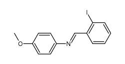 N-(2-iodobenzylidene)-4-methoxyaniline Structure