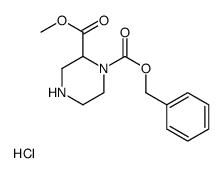1-N-cbz-哌嗪-2-羧酸甲酯盐酸盐结构式