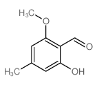 Benzaldehyde,2-hydroxy-6-methoxy-4-methyl-结构式