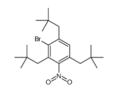 2-bromo-1,3,5-tris(2,2-dimethylpropyl)-4-nitrobenzene Structure