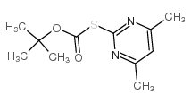 S-Boc-2-Mercapto-4,6-Dimethylpyrimidine structure