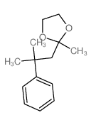 2-methyl-2-(2-methyl-2-phenyl-propyl)-1,3-dioxolane Structure