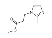 methyl 3-(2-methylimidazol-1-yl)propanoate结构式