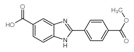 2-(4-methoxycarbonylphenyl)-3H-benzimidazole-5-carboxylic acid Structure