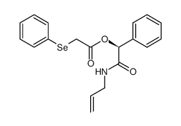 (S)-(+)-O-(phenylseleno)acetyl-N-allylmandelamide结构式