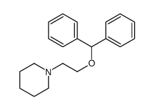 1-[2-(二苯基甲氧基)乙基]哌啶结构式