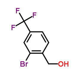 2-溴-4-(三氟甲基)苄醇结构式
